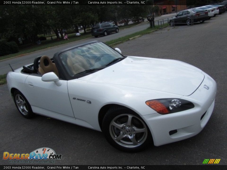 2003 Honda S2000 Roadster Grand Prix White / Tan Photo #3