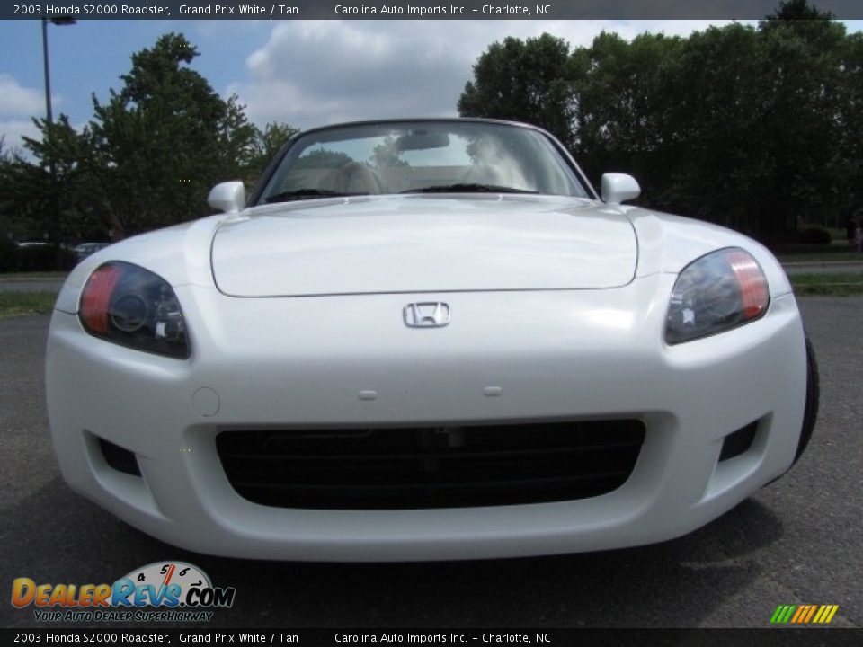 2003 Honda S2000 Roadster Grand Prix White / Tan Photo #4