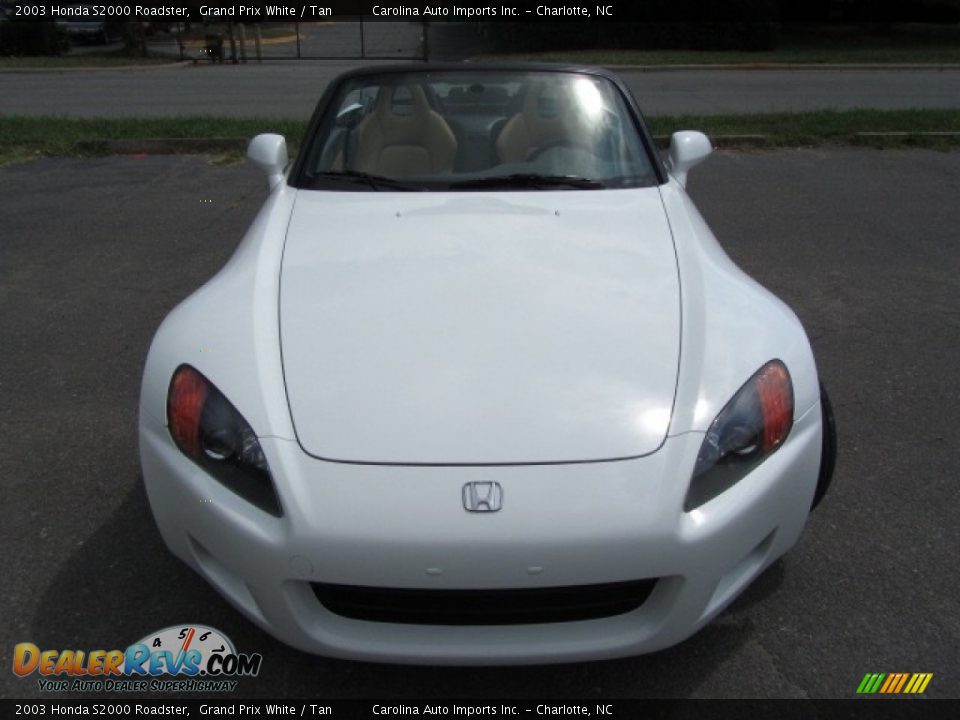2003 Honda S2000 Roadster Grand Prix White / Tan Photo #5