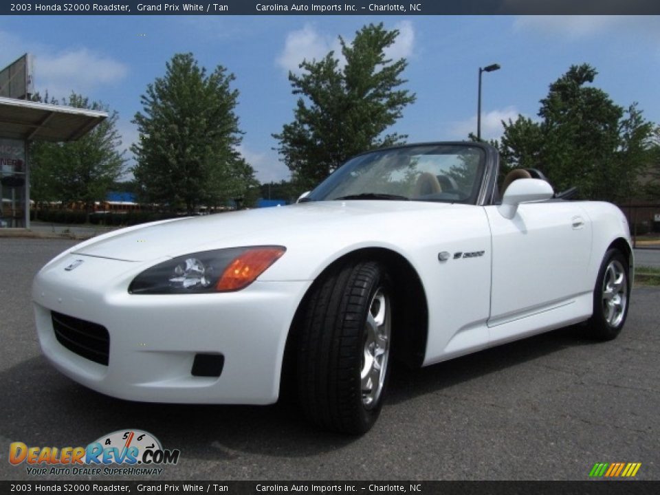 2003 Honda S2000 Roadster Grand Prix White / Tan Photo #6