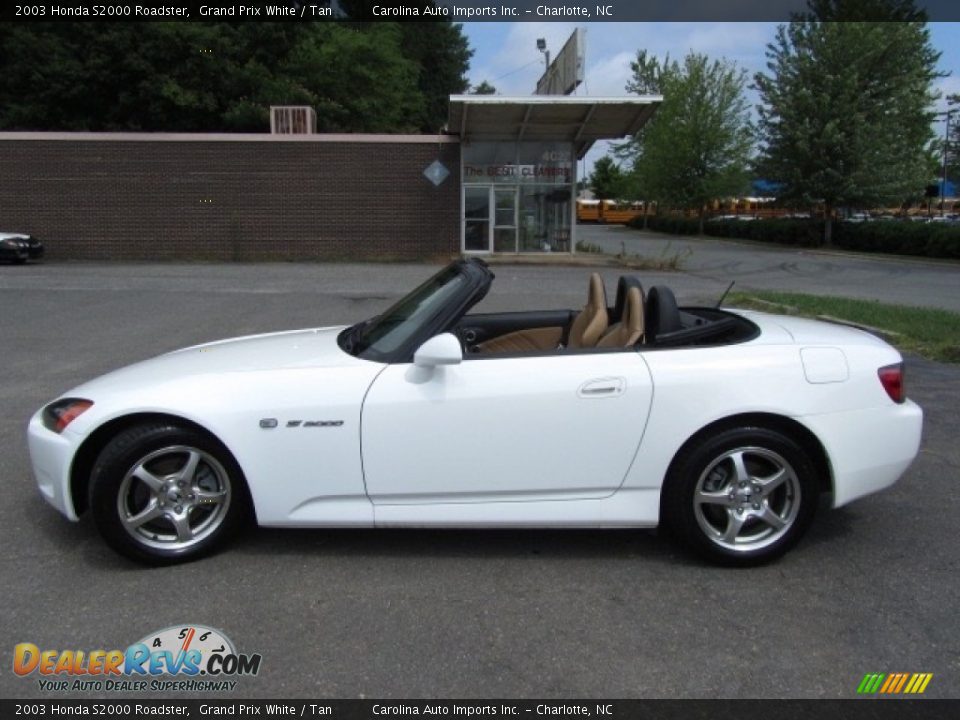 2003 Honda S2000 Roadster Grand Prix White / Tan Photo #7