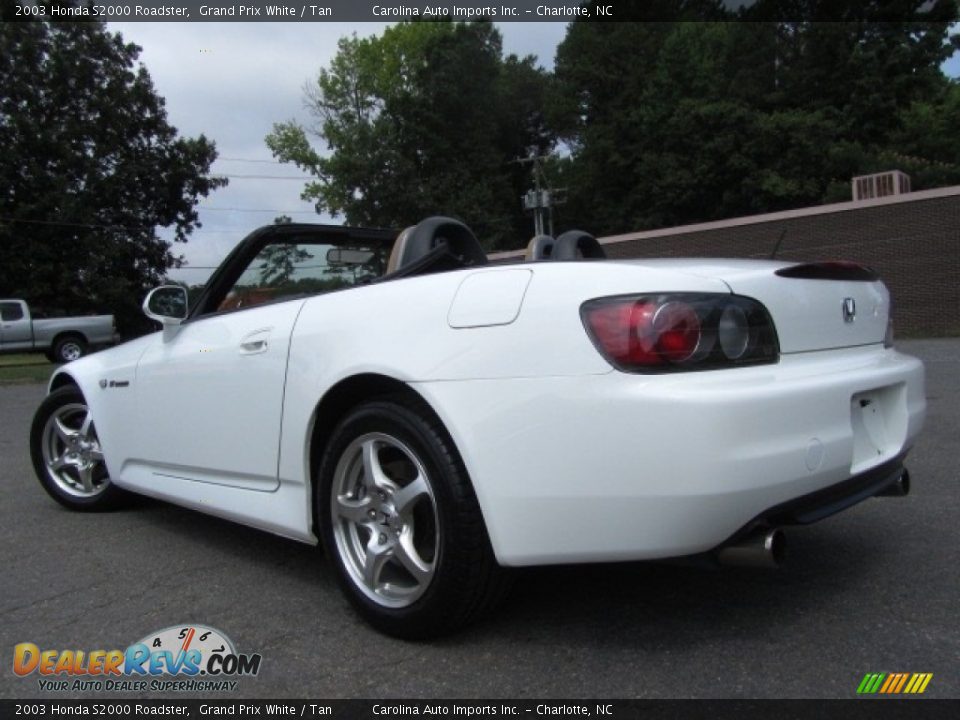 2003 Honda S2000 Roadster Grand Prix White / Tan Photo #8