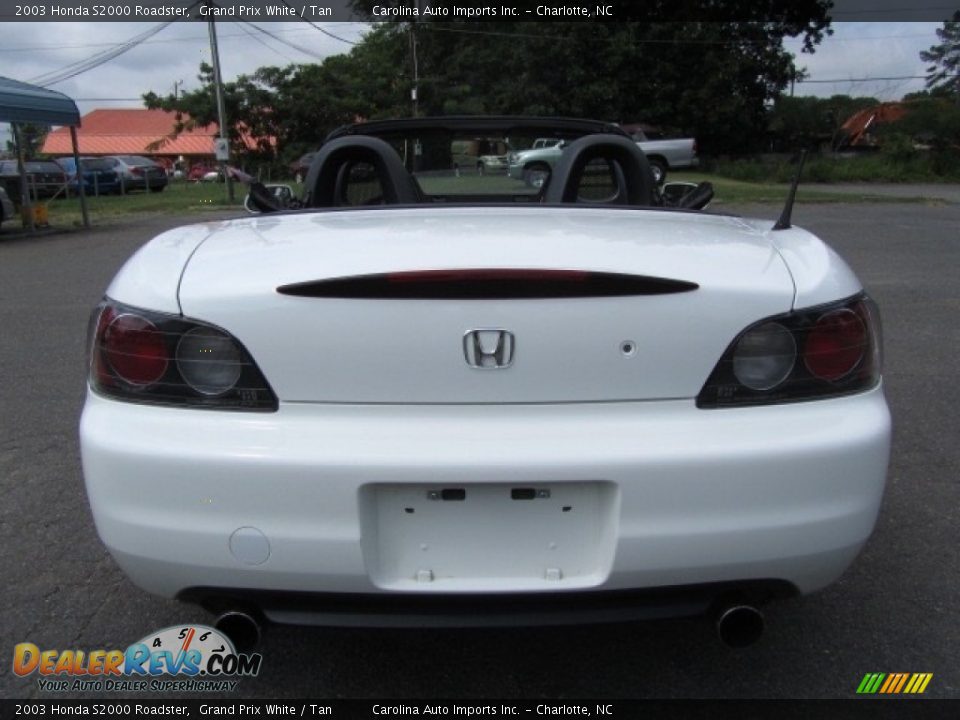 2003 Honda S2000 Roadster Grand Prix White / Tan Photo #9