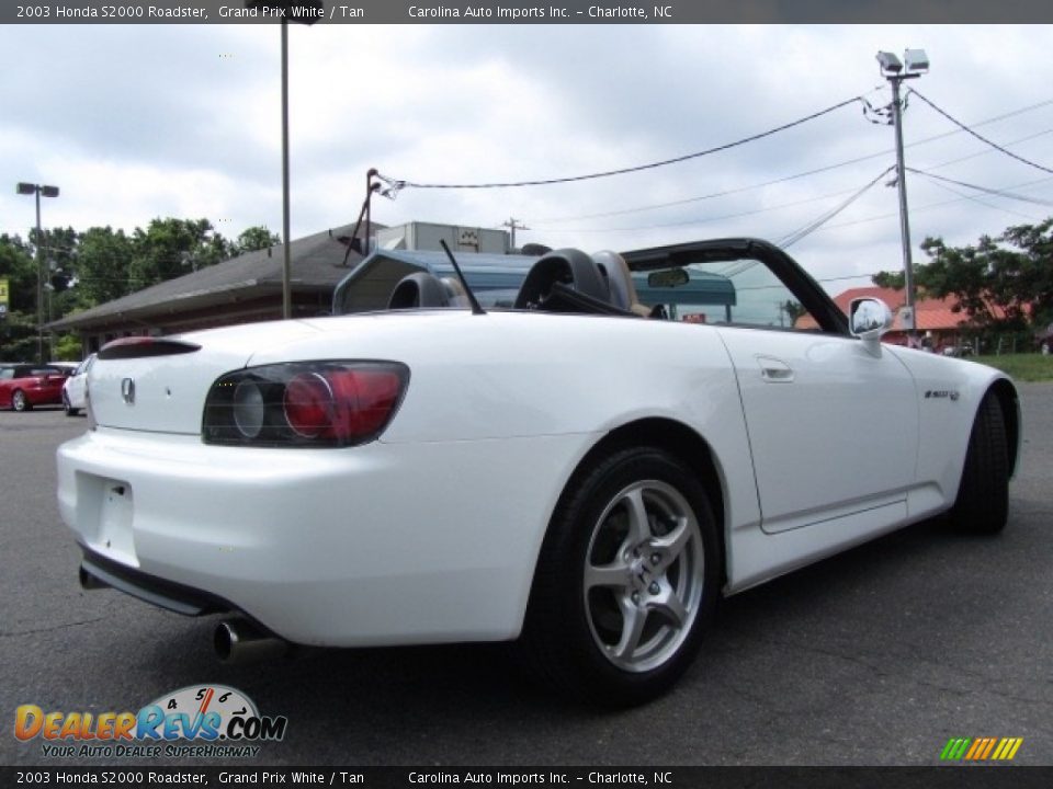 2003 Honda S2000 Roadster Grand Prix White / Tan Photo #10