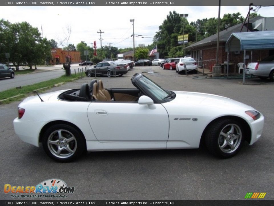 2003 Honda S2000 Roadster Grand Prix White / Tan Photo #11