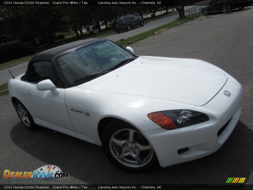 2003 Honda S2000 Roadster Grand Prix White / Tan Photo #12