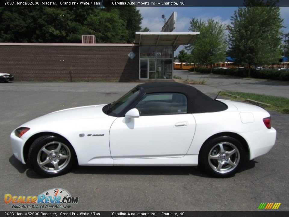 2003 Honda S2000 Roadster Grand Prix White / Tan Photo #13