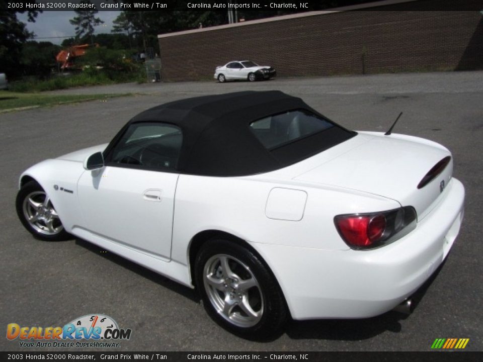 2003 Honda S2000 Roadster Grand Prix White / Tan Photo #14