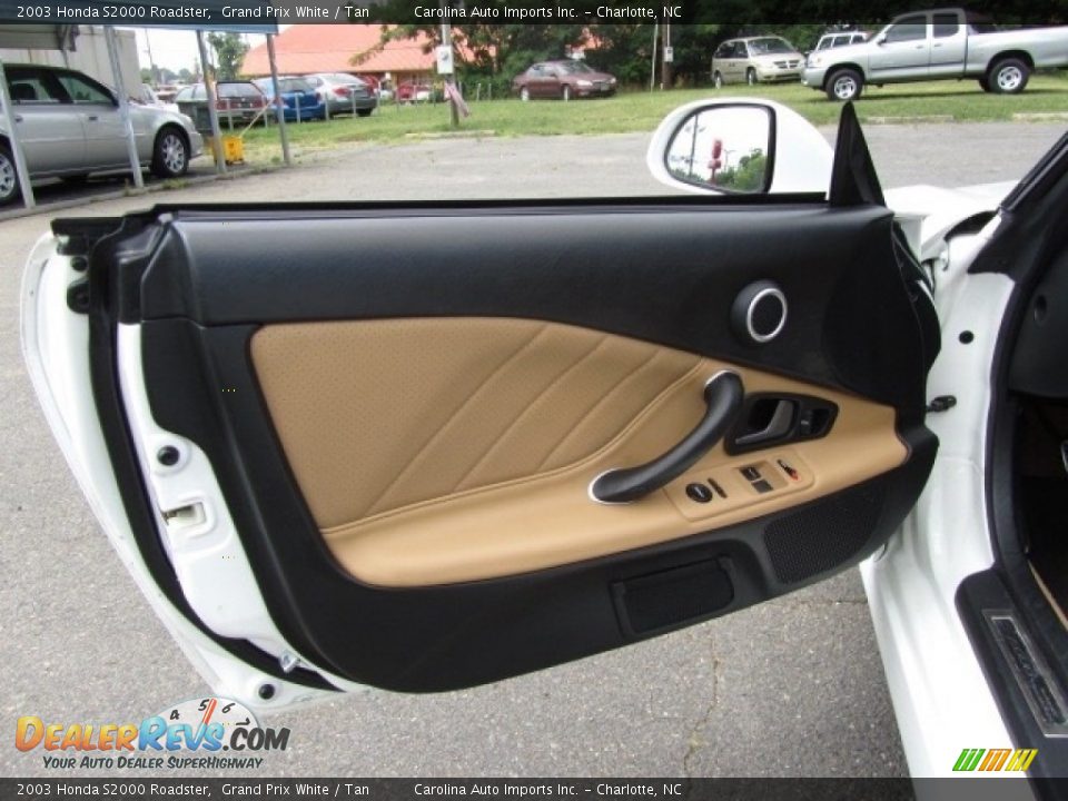 2003 Honda S2000 Roadster Grand Prix White / Tan Photo #17