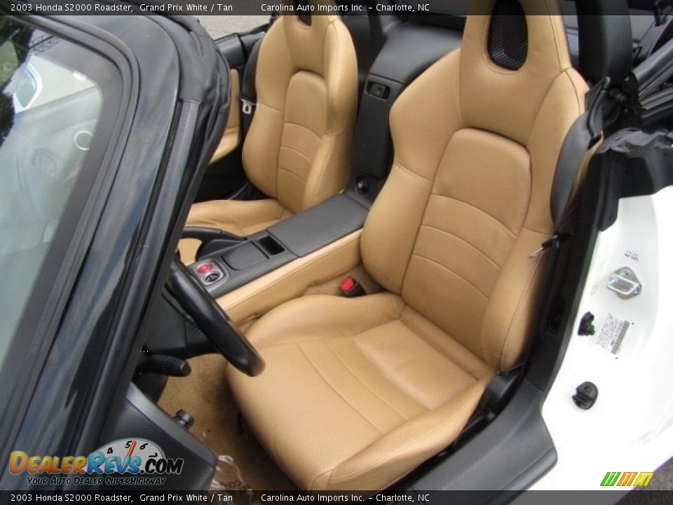 2003 Honda S2000 Roadster Grand Prix White / Tan Photo #18