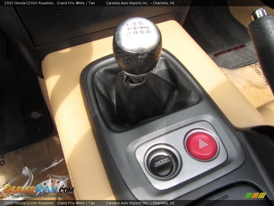2003 Honda S2000 Roadster Grand Prix White / Tan Photo #19