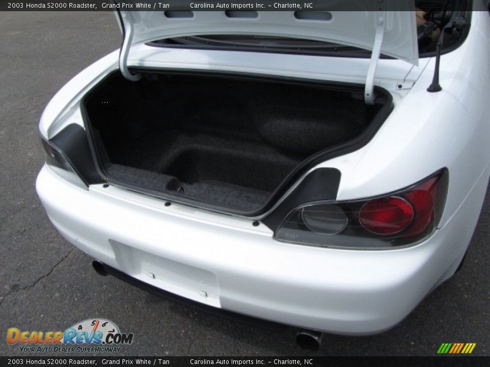 2003 Honda S2000 Roadster Grand Prix White / Tan Photo #21