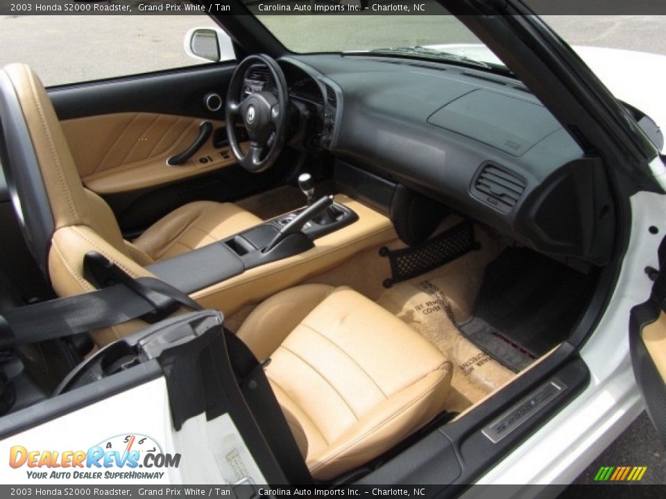 2003 Honda S2000 Roadster Grand Prix White / Tan Photo #23