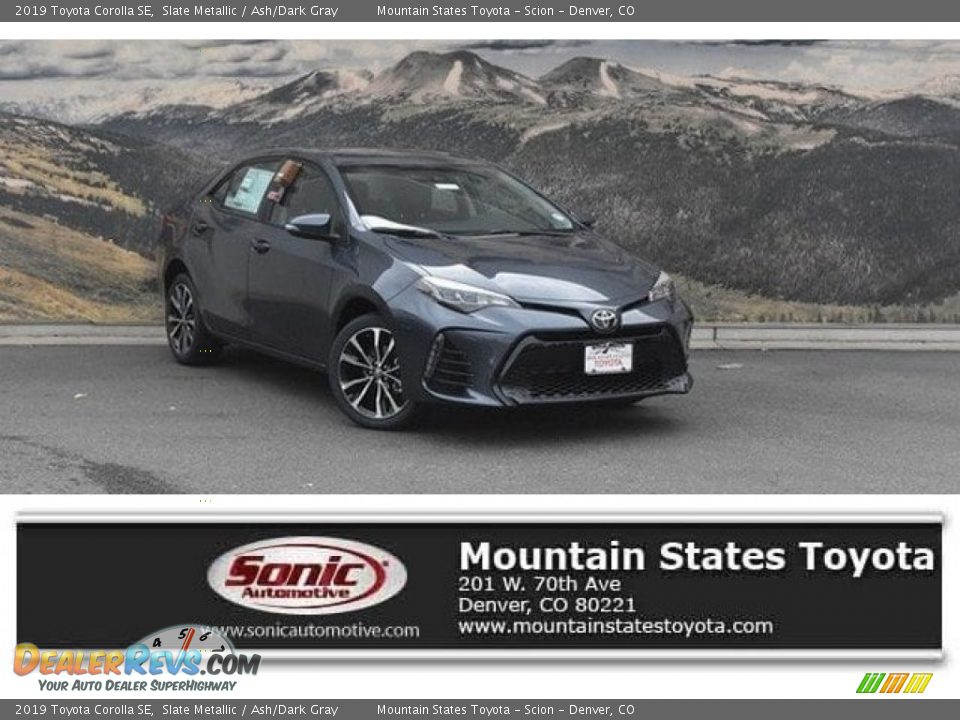 2019 Toyota Corolla SE Slate Metallic / Ash/Dark Gray Photo #1