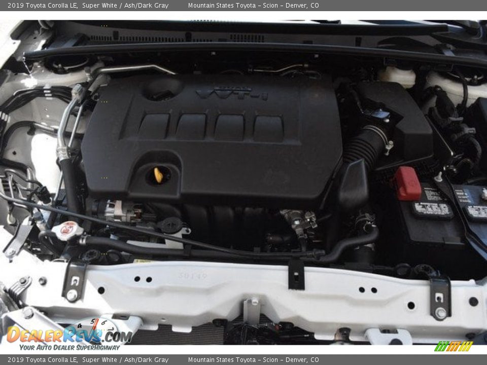 2019 Toyota Corolla LE Super White / Ash/Dark Gray Photo #31
