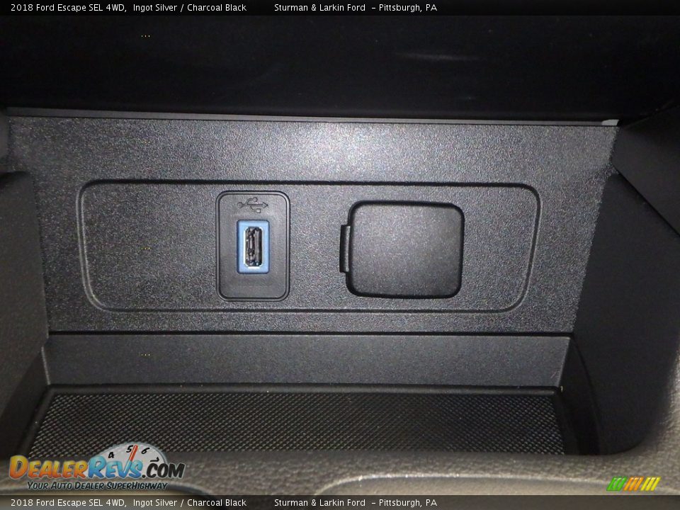 2018 Ford Escape SEL 4WD Ingot Silver / Charcoal Black Photo #15