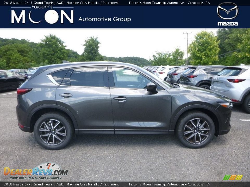 2018 Mazda CX-5 Grand Touring AWD Machine Gray Metallic / Parchment Photo #1