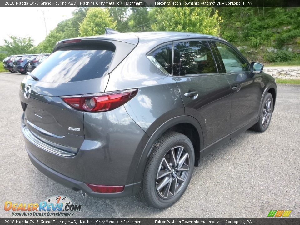 2018 Mazda CX-5 Grand Touring AWD Machine Gray Metallic / Parchment Photo #2