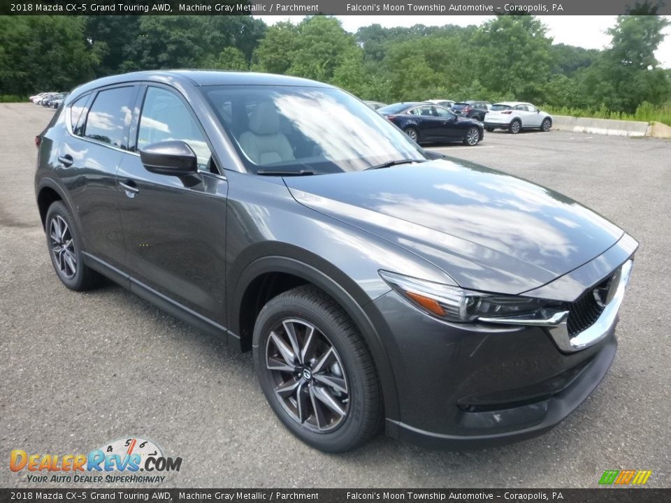 2018 Mazda CX-5 Grand Touring AWD Machine Gray Metallic / Parchment Photo #3