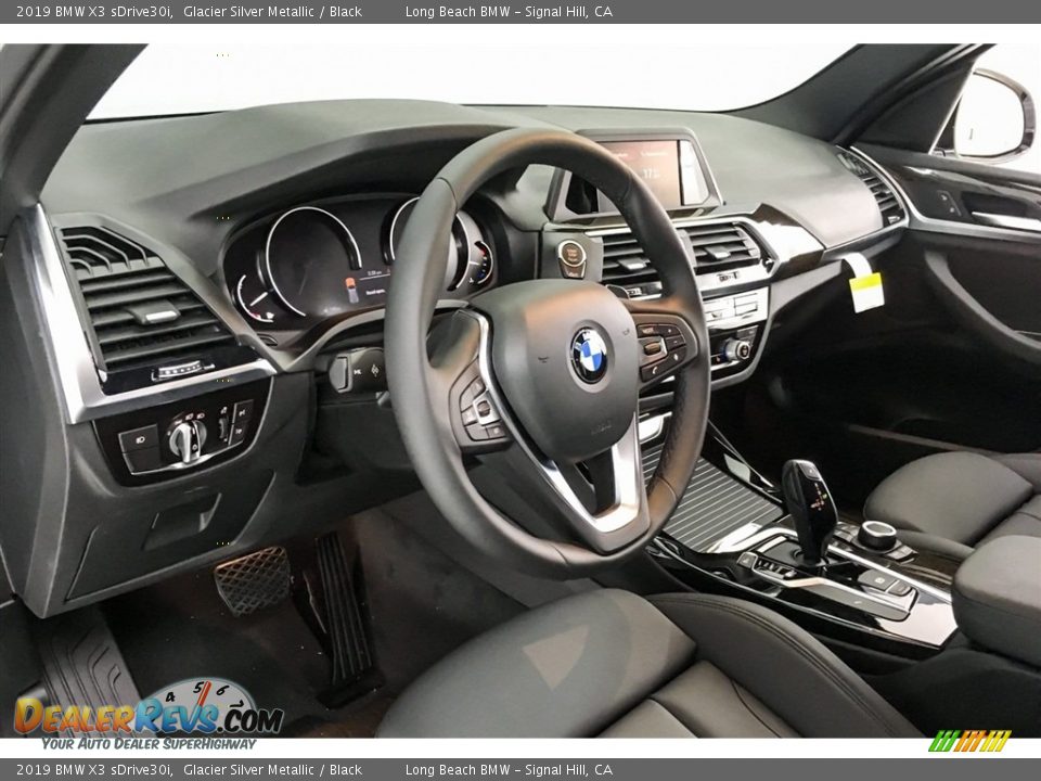 2019 BMW X3 sDrive30i Glacier Silver Metallic / Black Photo #5