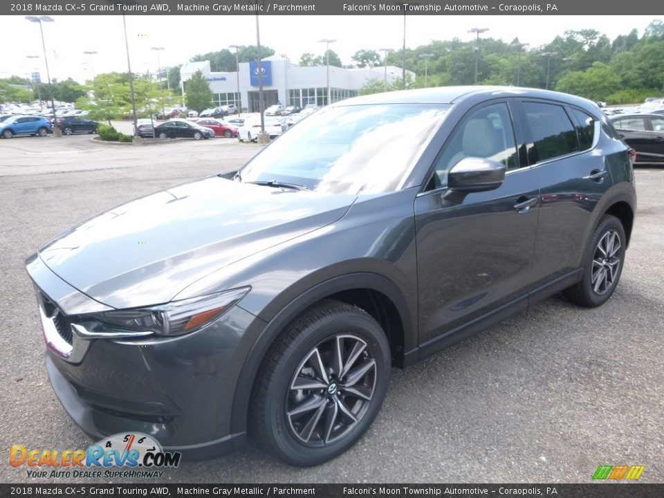 2018 Mazda CX-5 Grand Touring AWD Machine Gray Metallic / Parchment Photo #5