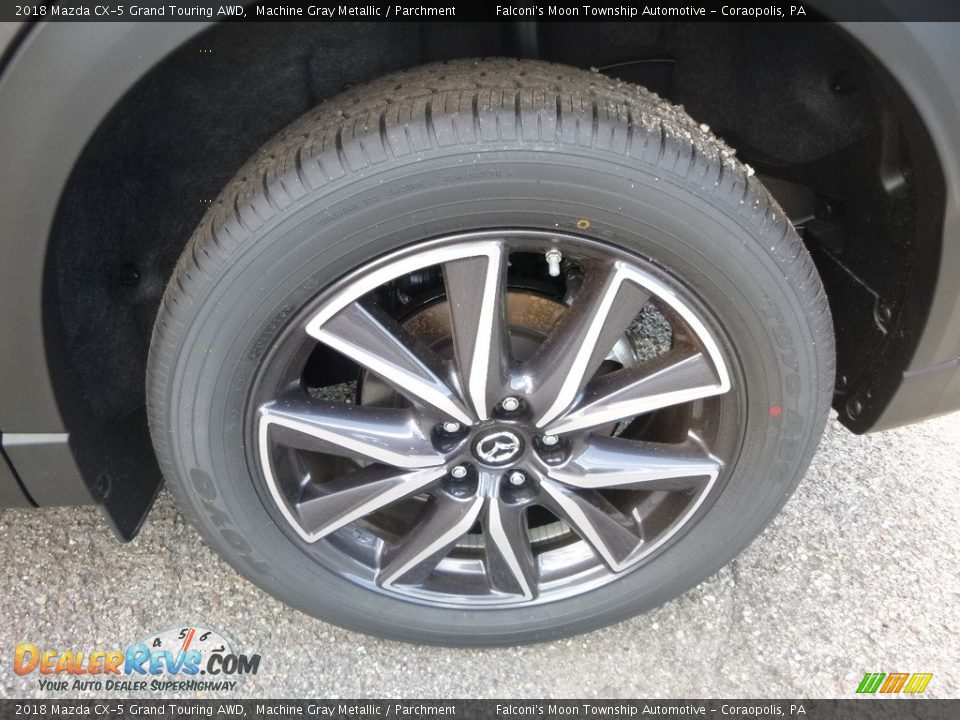 2018 Mazda CX-5 Grand Touring AWD Machine Gray Metallic / Parchment Photo #7