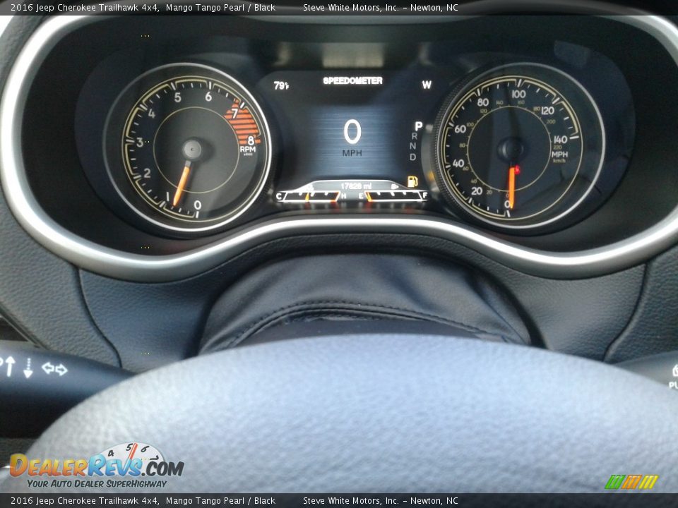 2016 Jeep Cherokee Trailhawk 4x4 Mango Tango Pearl / Black Photo #20