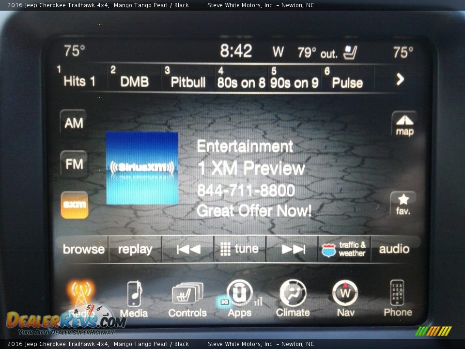 2016 Jeep Cherokee Trailhawk 4x4 Mango Tango Pearl / Black Photo #21