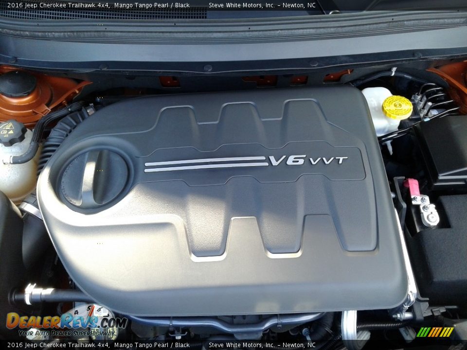 2016 Jeep Cherokee Trailhawk 4x4 Mango Tango Pearl / Black Photo #34