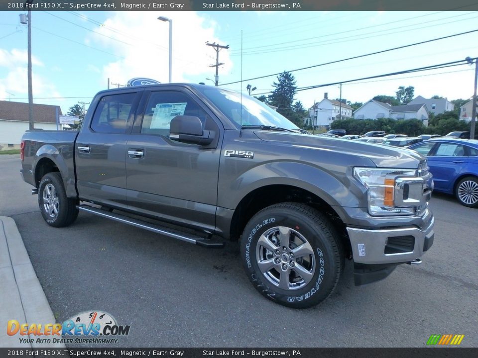 2018 Ford F150 XLT SuperCrew 4x4 Magnetic / Earth Gray Photo #3