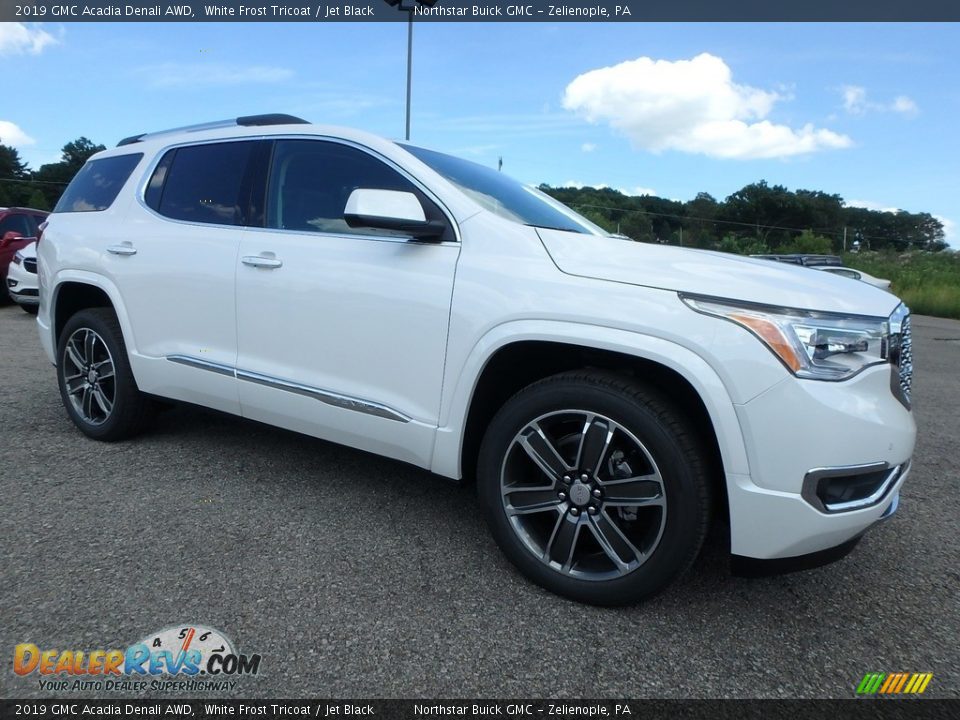 2019 GMC Acadia Denali AWD White Frost Tricoat / Jet Black Photo #3