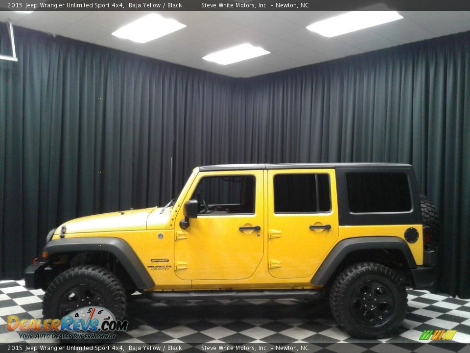 2015 Jeep Wrangler Unlimited Sport 4x4 Baja Yellow / Black Photo #1