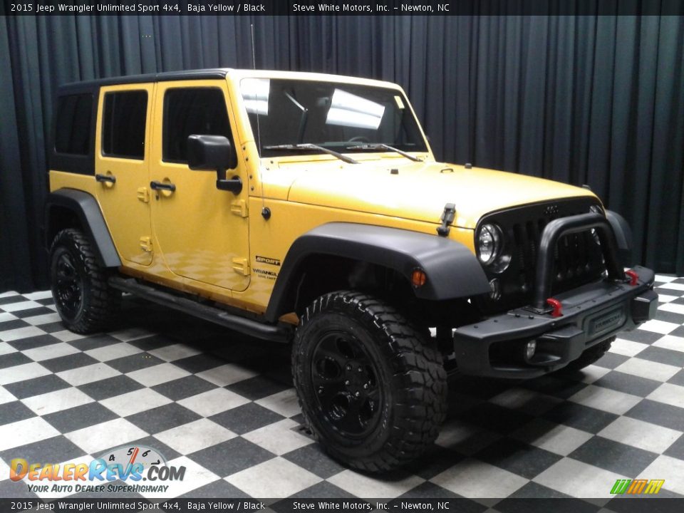 2015 Jeep Wrangler Unlimited Sport 4x4 Baja Yellow / Black Photo #4