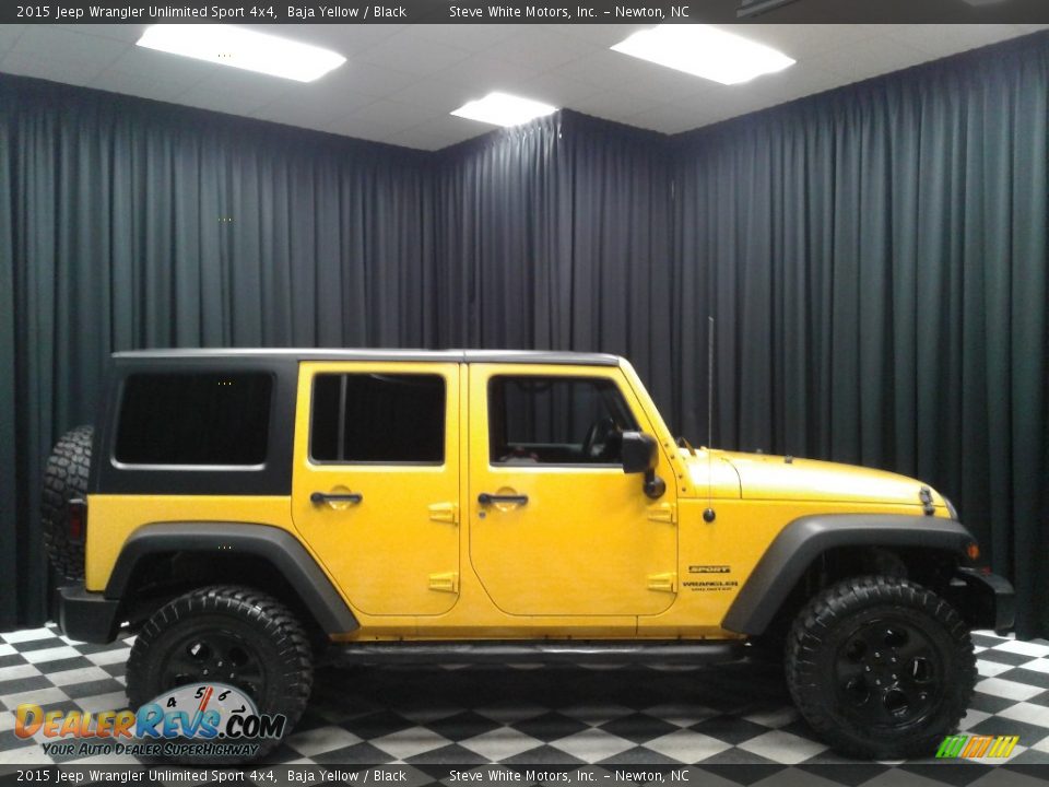 2015 Jeep Wrangler Unlimited Sport 4x4 Baja Yellow / Black Photo #5