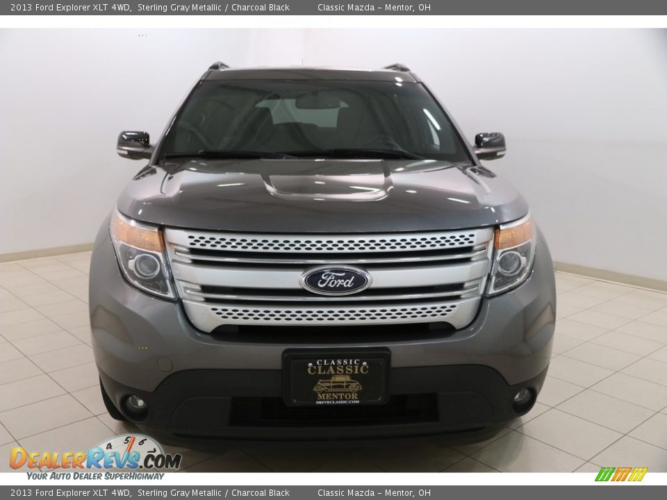 2013 Ford Explorer XLT 4WD Sterling Gray Metallic / Charcoal Black Photo #2