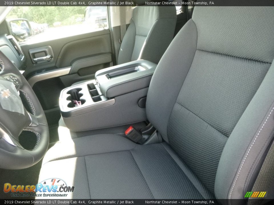 2019 Chevrolet Silverado LD LT Double Cab 4x4 Graphite Metallic / Jet Black Photo #15