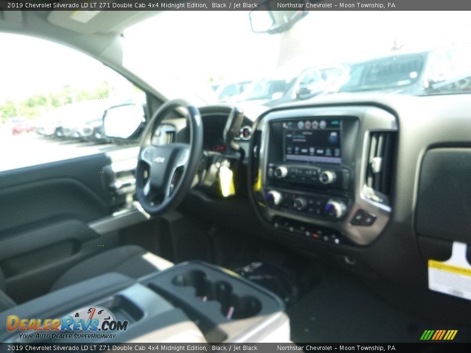 2019 Chevrolet Silverado LD LT Z71 Double Cab 4x4 Midnight Edition Black / Jet Black Photo #11