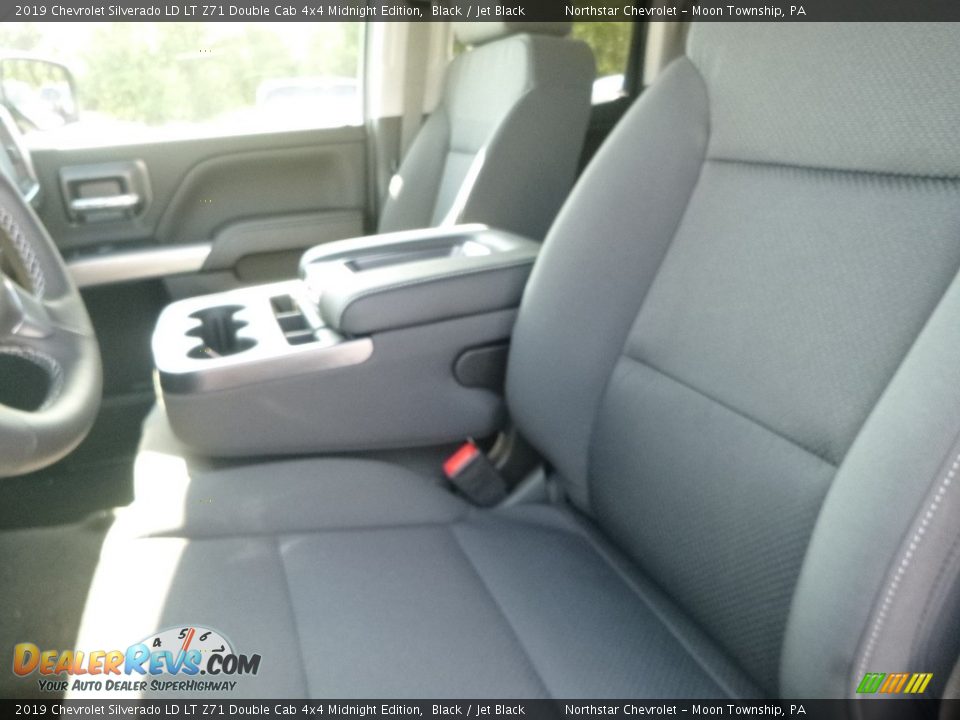 2019 Chevrolet Silverado LD LT Z71 Double Cab 4x4 Midnight Edition Black / Jet Black Photo #16