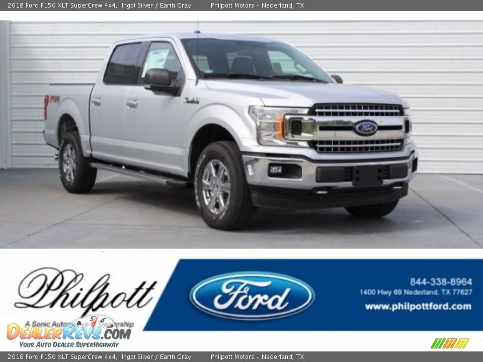2018 Ford F150 XLT SuperCrew 4x4 Ingot Silver / Earth Gray Photo #1