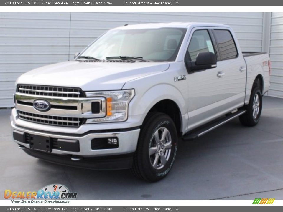 2018 Ford F150 XLT SuperCrew 4x4 Ingot Silver / Earth Gray Photo #3