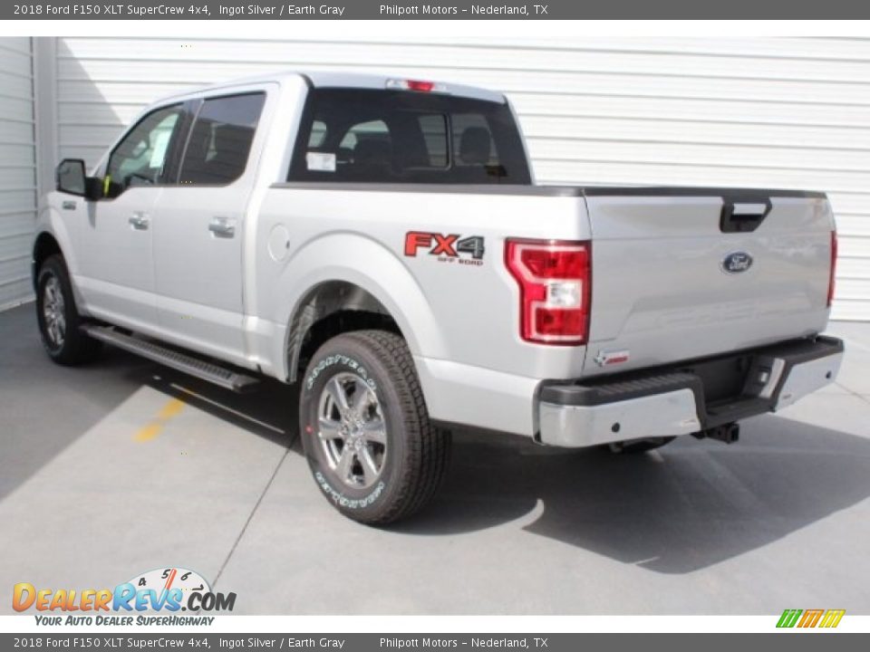 2018 Ford F150 XLT SuperCrew 4x4 Ingot Silver / Earth Gray Photo #8