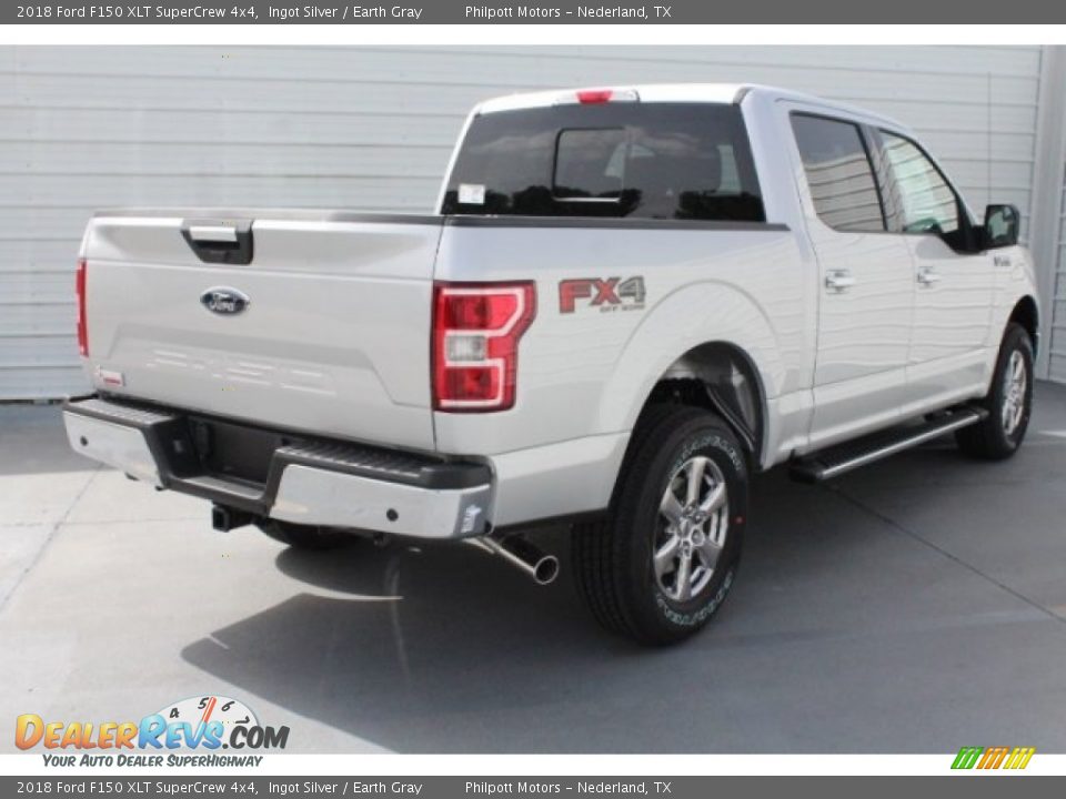 2018 Ford F150 XLT SuperCrew 4x4 Ingot Silver / Earth Gray Photo #10