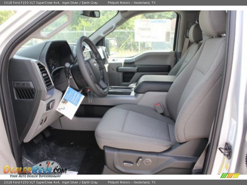 2018 Ford F150 XLT SuperCrew 4x4 Ingot Silver / Earth Gray Photo #15