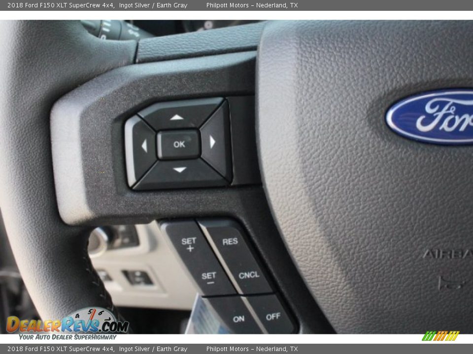 2018 Ford F150 XLT SuperCrew 4x4 Ingot Silver / Earth Gray Photo #19