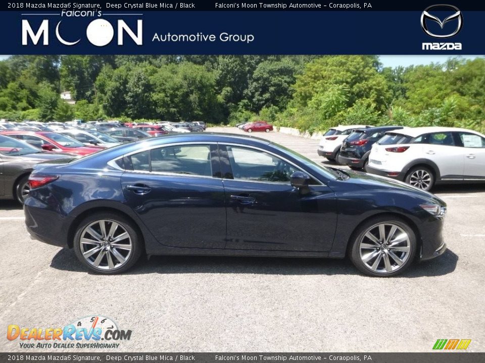 2018 Mazda Mazda6 Signature Deep Crystal Blue Mica / Black Photo #1