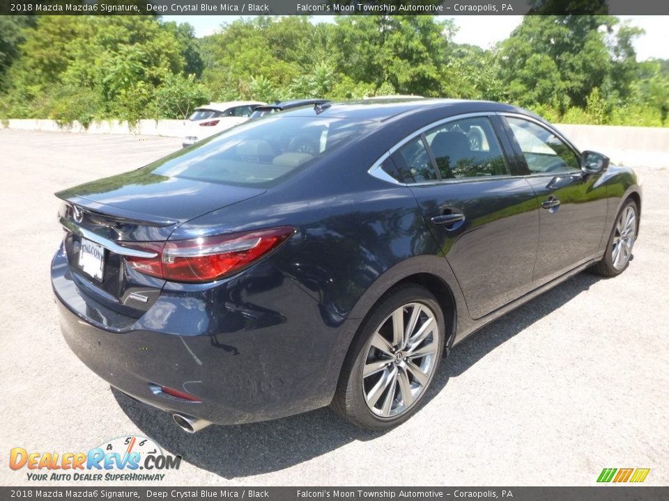 2018 Mazda Mazda6 Signature Deep Crystal Blue Mica / Black Photo #2