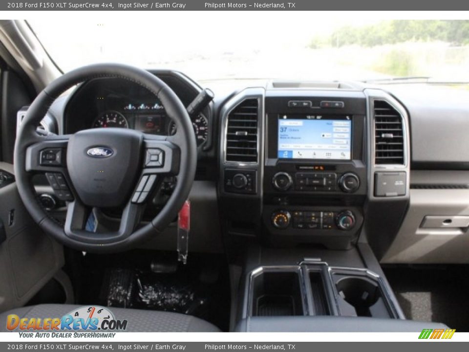 2018 Ford F150 XLT SuperCrew 4x4 Ingot Silver / Earth Gray Photo #25