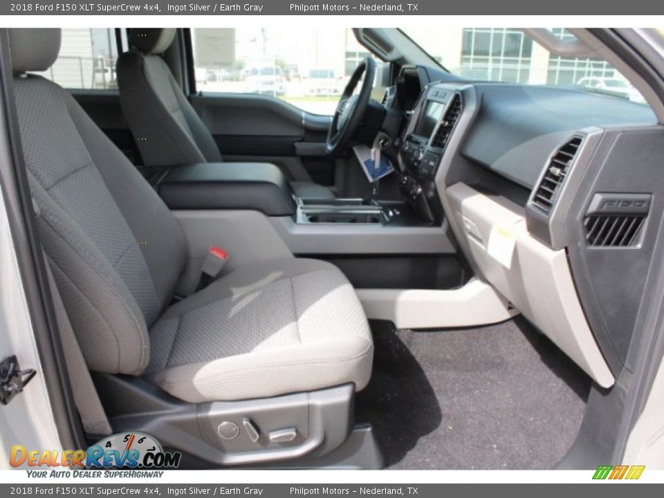2018 Ford F150 XLT SuperCrew 4x4 Ingot Silver / Earth Gray Photo #32