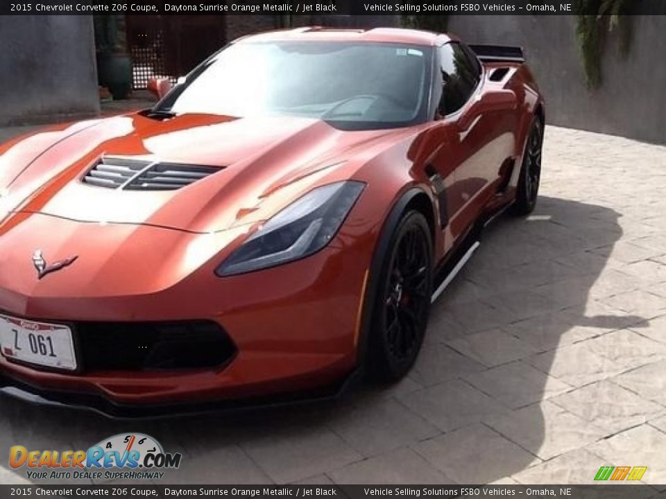 2015 Chevrolet Corvette Z06 Coupe Daytona Sunrise Orange Metallic / Jet Black Photo #11