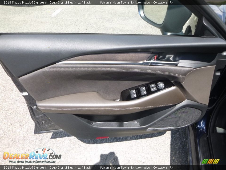 2018 Mazda Mazda6 Signature Deep Crystal Blue Mica / Black Photo #10